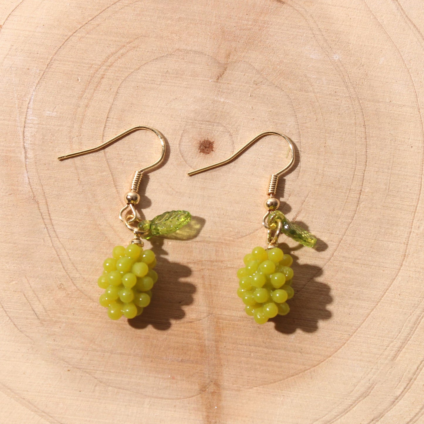Resin Grape Cluster Earrings
