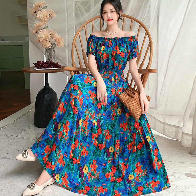 Bohemian Off-Shoulder Beach Dress