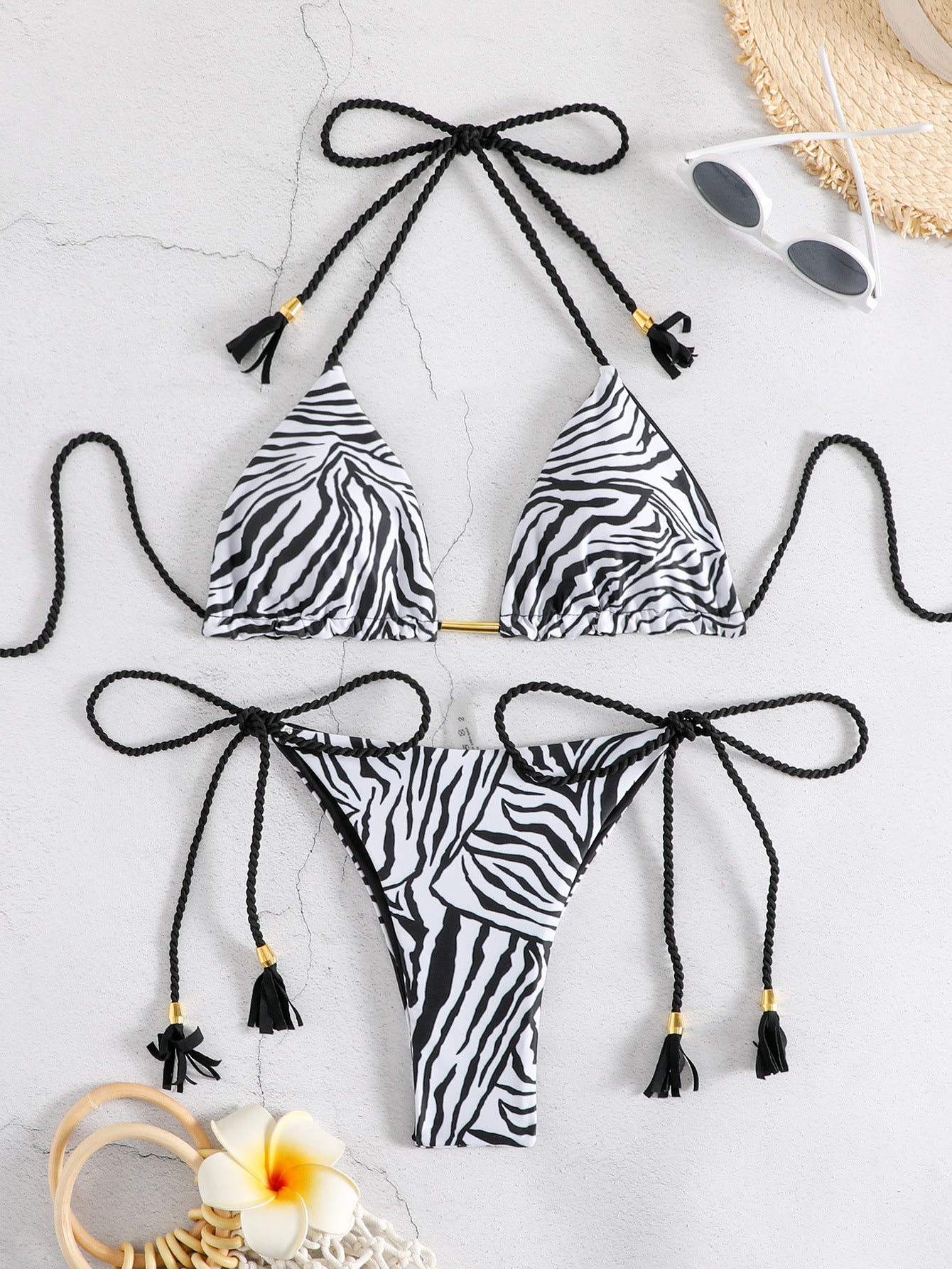 Tassel Fringe Two-Piece Swimsuit