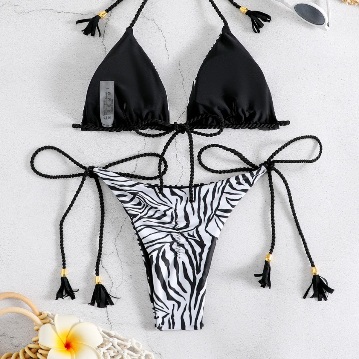 Tassel Fringe Two-Piece Swimsuit