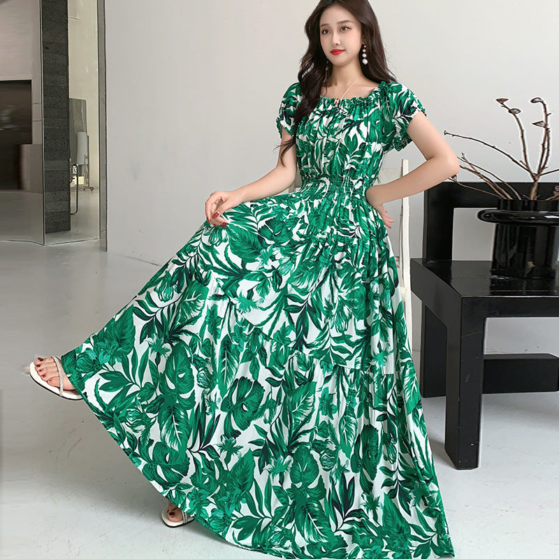 Bohemian Off-Shoulder Beach Dress