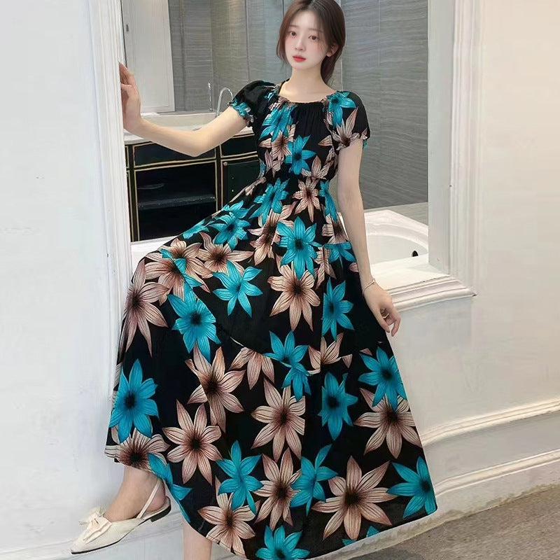 Bohemian Off-Shoulder Beach Dress