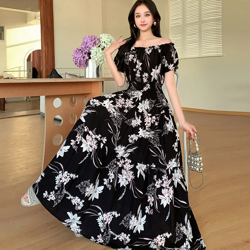 Bohemian Off-Shoulder Beach Dress