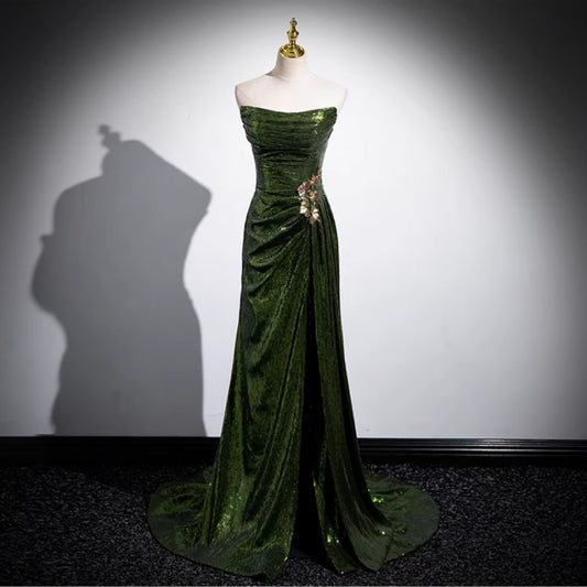 French Slim Bridal Evening Dress