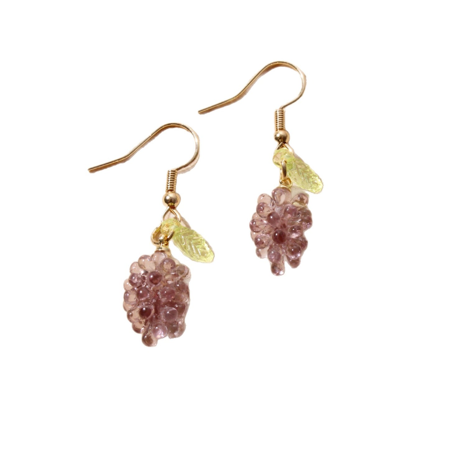 Resin Grape Cluster Earrings
