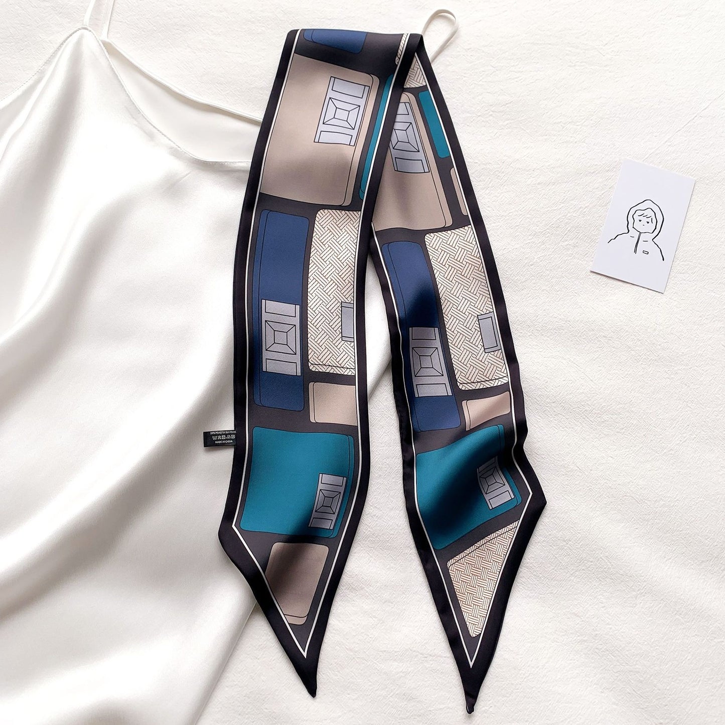 Artistic Print Long Scarf