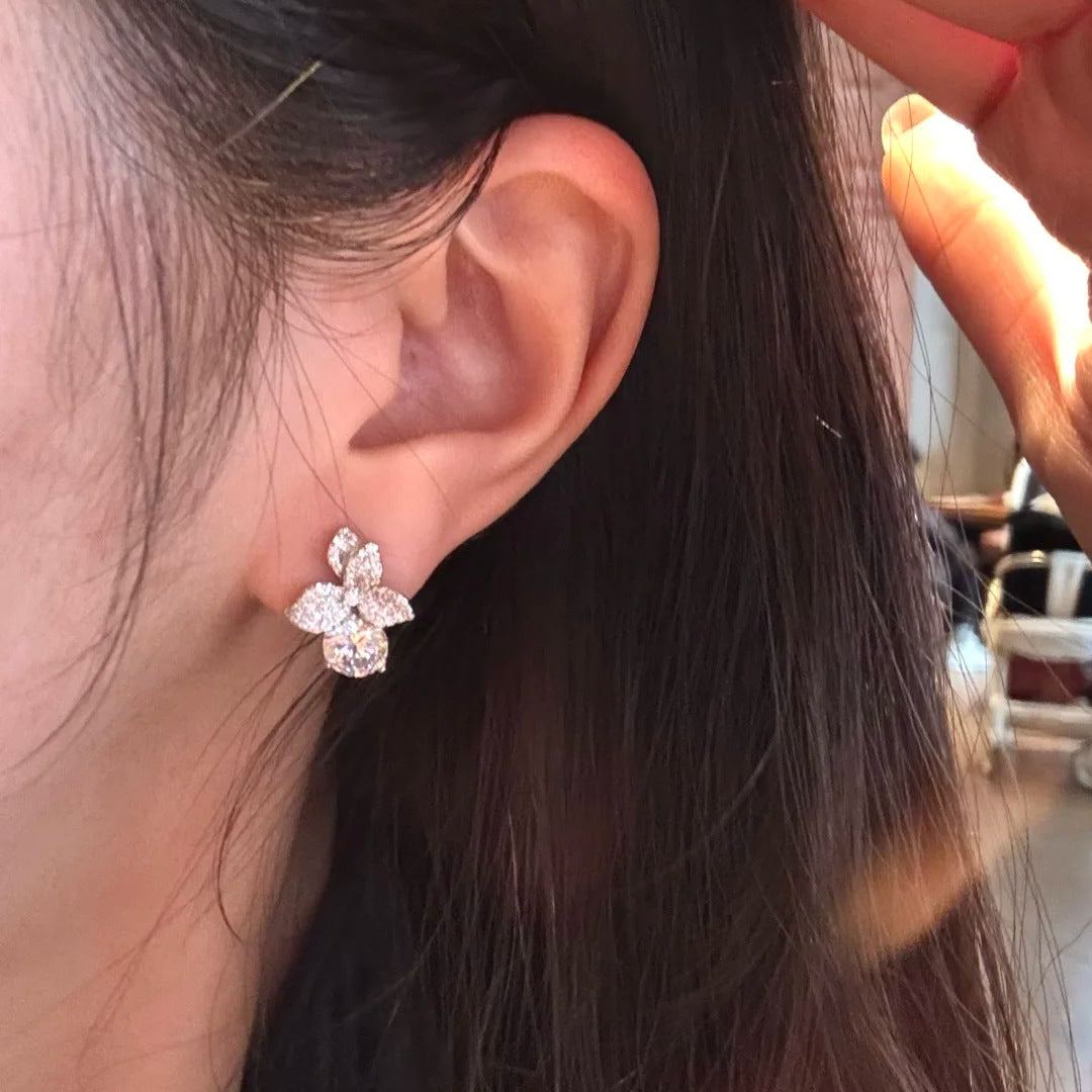 2-Carat Zirconia Stud Earrings