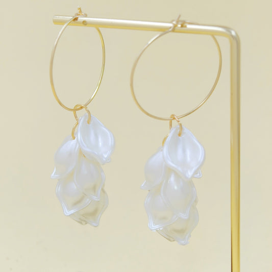 Ethereal Petal Drop Earrings