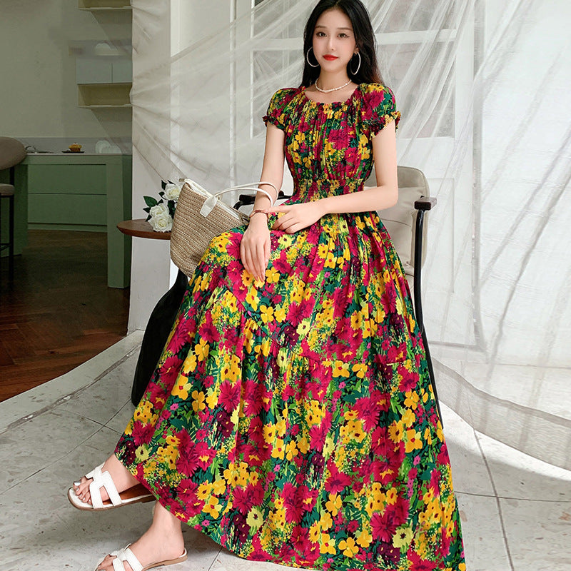 Bohemian Off-Shoulder Beach Dress
