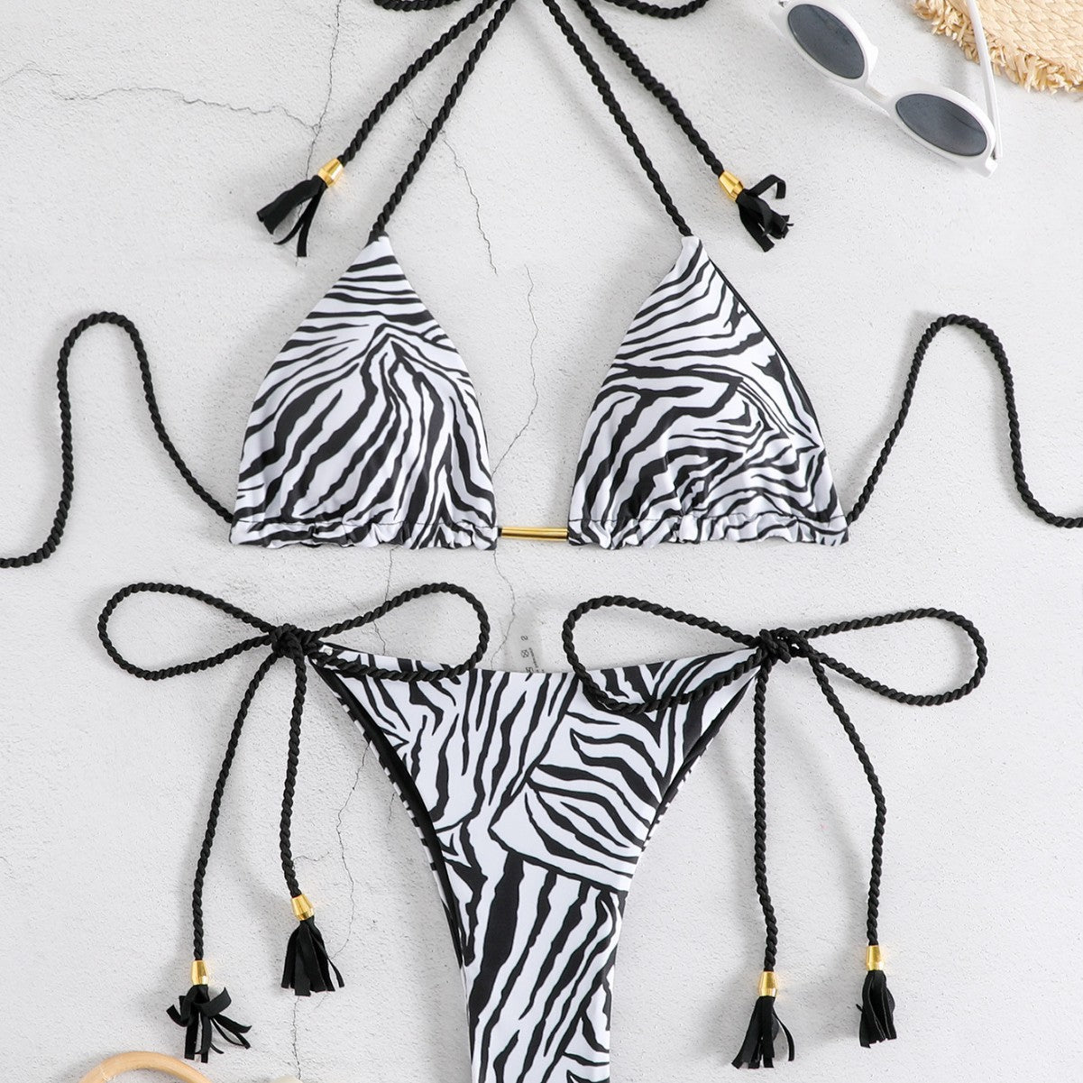 Tassel Fringe Two-Piece Swimsuit