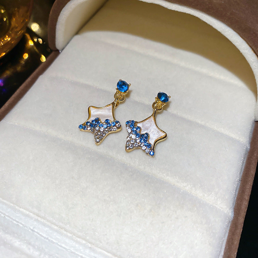Sparkle Star Drop Earrings