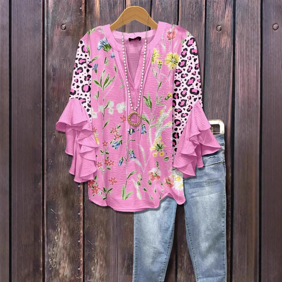 Lotus Edge V-Neck Top