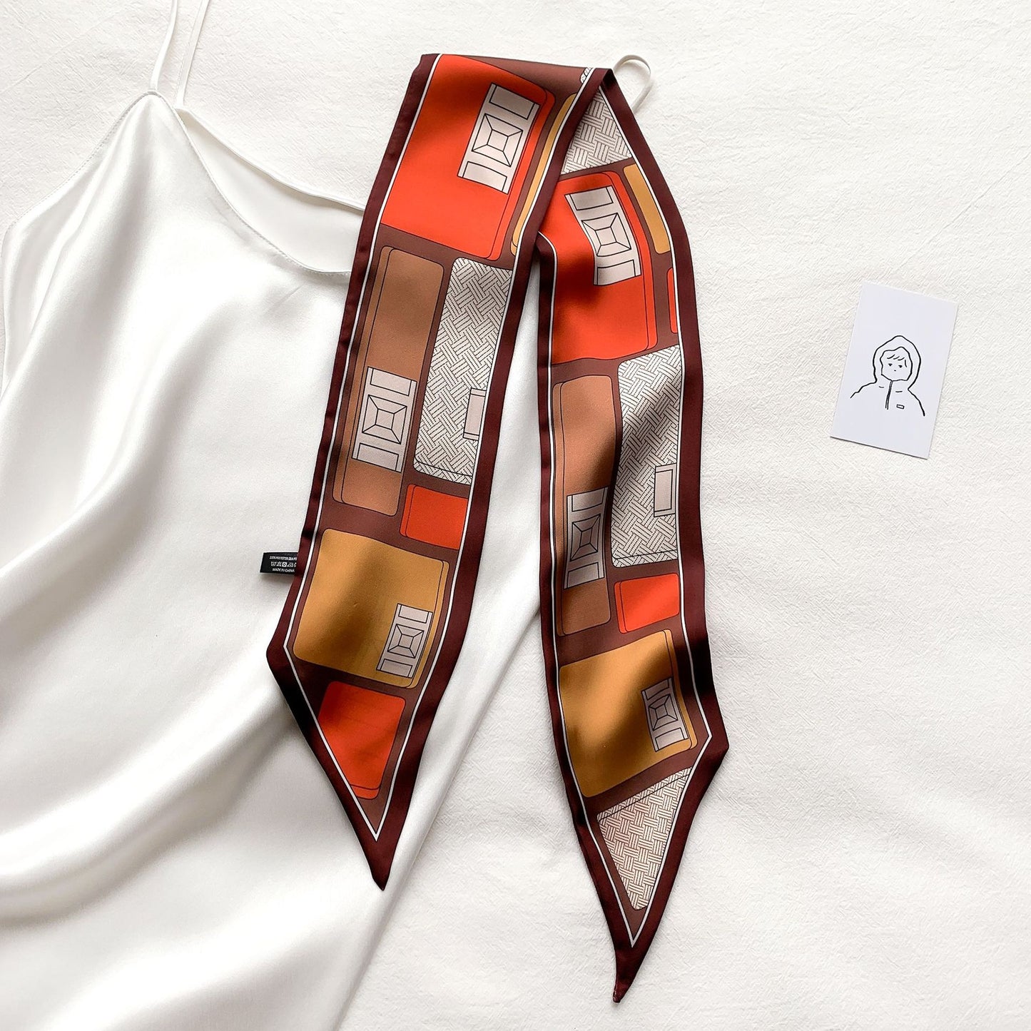 Artistic Print Long Scarf