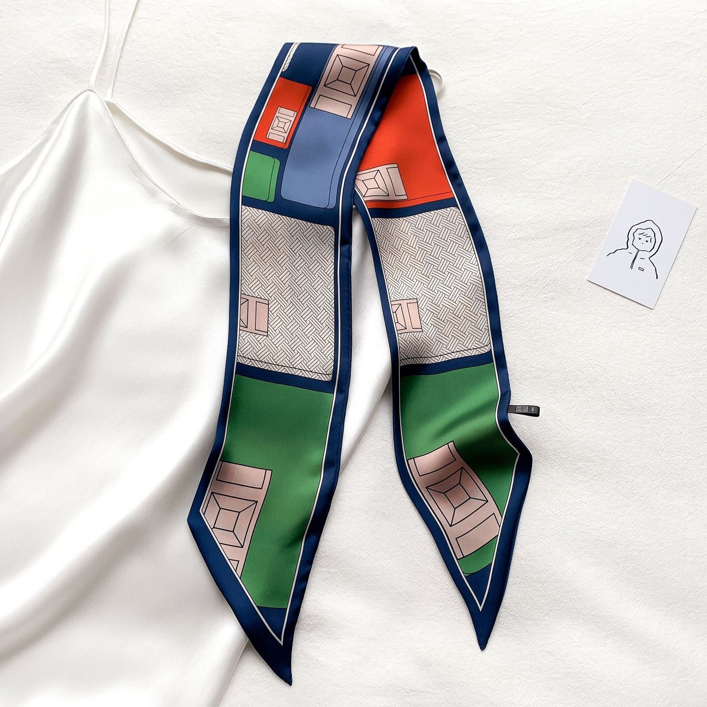 Artistic Print Long Scarf